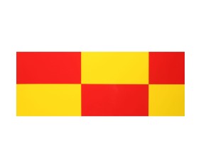 Hanger 9 UltraCote, 2 Squares Yellow/Red