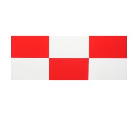Hanger 9 UltraCote, 4 Squares White/Red