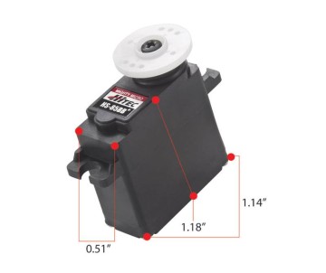 Hitec HS-85BB Premium Micro, Nylon, Top BB Servo (49 oz/in | 0.14sec | 1.14x0.51x1.18