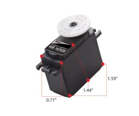 Hitec HS-1425CR Continous Rotation, Dual BB Servo (57 oz/in | 0.16 sec | 1.4x0.8x1.6