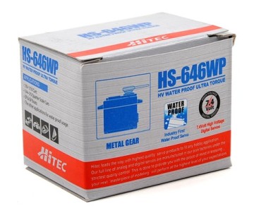 Hitec HS-646WP Standard High-Voltage Metal Gear Ultra Torque Analog Waterproof Servo 32646S
