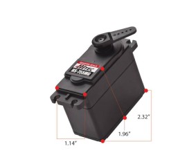 Hitec HS-755MG Giant Scale, Metal Gear, Dual BB Servo (200 oz/in | 0.23 sec | 2.32x1.14x1.96 Hitec HS-755MG Giant Scale, Metal Gear, Dual BB Servo (200 oz/in | 0.23 sec | 2.32x1.14x1.96