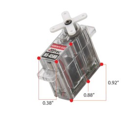 Hitec HS-45HB AGTT Feather, Karbonite, Top BB Servo (17oz/in | 0.12sec | 0.92x0.38x0.88