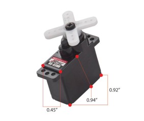 Hitec HS-65HB Mighty Karbonite Feather, Top BB Servo (31oz/in | 0.11sec | 0.92x0.45x0.94 Hitec HS-65HB Mighty Karbonite Feather, Top BB Servo (31oz/in | 0.11sec | 0.92x0.45x0.94