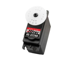 Hitec HS-322HD Standard Heavy Duty, Karbonite, Nylon Servo (51 oz/in | 0.15 sec | 1.57x0.78x1.43
