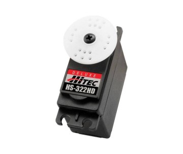 Hitec HS-322HD Standard Heavy Duty, Karbonite, Nylon Servo (51 oz/in | 0.15 sec | 1.57x0.78x1.43