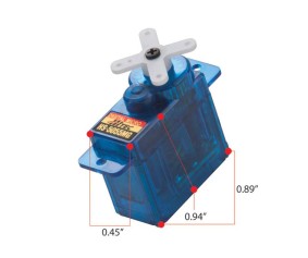 Hitec HS-5055MG Digital Economy Metal Gear Feather Servo (21 oz/in | 0.14sec | 0.89x0.45x0.94