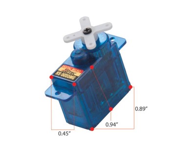 Hitec HS-5055MG Digital Economy Metal Gear Feather Servo (21 oz/in | 0.14sec | 0.89x0.45x0.94