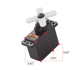 Hitec HS-5065MG Digital High Torque Metal Gear Feather, Top BB Servo (31oz/in | 0.11sec | 0.92x0.45x0.94