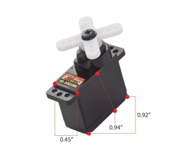 Hitec HS-5065MG Digital High Torque Metal Gear Feather, Top BB Servo (31oz/in | 0.11sec | 0.92x0.45x0.94