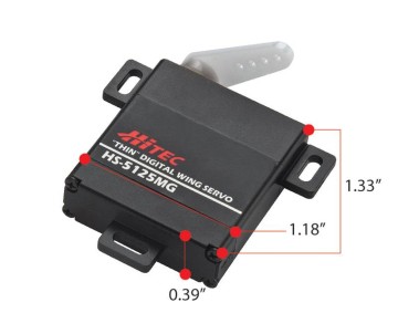 Hitec HS-5125MG Slim Metal Gear Wing Servo