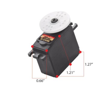 Hitec HS-5245MG Digital Mini Metal Gear, Dual BB Servo (76oz/in | 0.12sec | 1.27x0.66x1.21