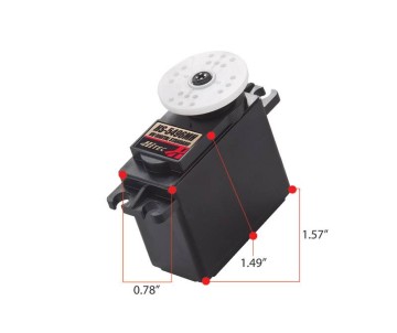 Hitec HS-5496MH Digital HV Metal Gear, Dual BB Servo (104oz/in | 0.15sec | 1.57x0.77x1.49
