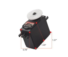 Hitec HS-5625MG Digital High Speed Metal Gear, Dual BB Servo (131oz/in | 0.14sec | 1.59x0.77x1.48