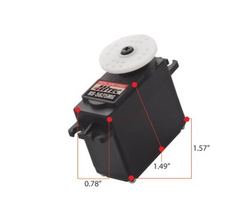 Hitec HS-5625MG Digital High Speed Metal Gear, Dual BB Servo (131oz/in | 0.14sec | 1.59x0.77x1.48