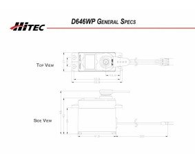 Hitec D646WP Waterproof 32bit High Torque Metal Gear (25 Tooth Spline)