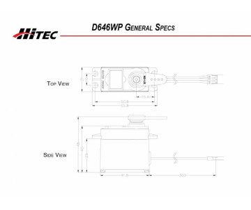 Hitec D646WP Waterproof 32bit High Torque Metal Gear (25 Tooth Spline)