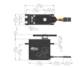Hitec DB951WP High Speed Aluminum Case 25T Digital Brushless Servo