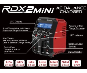 Hitec RDX2 Mini AC Balance Charger