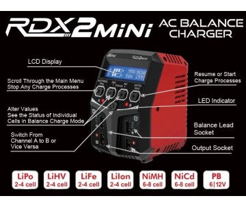Hitec RDX2 Mini AC Balance Charger