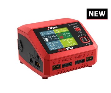 Hitec RDX2 800 AC/DC High Power Dual Port Charger