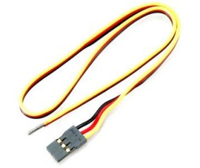 Hitec Male Servo Connector with Heavy Gauge Wire, Gold Pins Hitec Male Servo Connector with Heavy Gauge Wire, Gold Pins