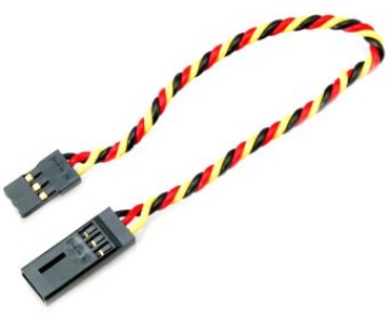 Hitec Twisted 6 inch Heavy Duty Servo Extension Wire
