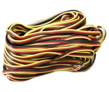 Hitec 50 ft., 3 Color Servo Wire, 22 Gauge, 30 Strand