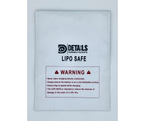 Hobby Details LiPo Battery Safe Bag (White) (23x30cm)