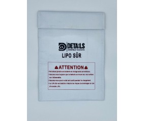 Hobby Details LiPo Battery Safe Bag (White) (23x30cm)