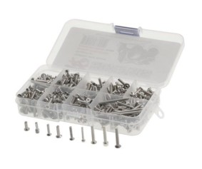 Hobby Details For Axial SCX10III Stainless Steel Screw Set With Box Total 430 Pieces