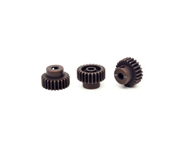 Hobby Details 48P Steel Pinion Gear - Black for 3mm Shaft with M3 set screw (15T)