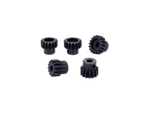 Hobby Details Mod 1 Steel Pinion Gear - Black for 5mm shaft with M4 set screw (23T)