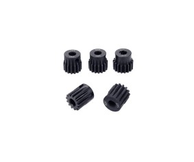 Hobby Details 32P Steel Pinion Gear - Black for 5mm shaft with M4 set screw (19T)