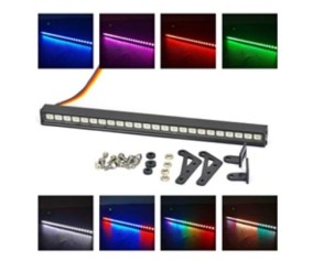 Hobby Details 1/10 Light Bar - 24 LED (Multi Color) 5-8V, 150mm Wide, Wire Length 390mm, Receiver Plug