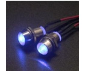 Hobby Details 1/10 RC Body, Front LED Light (Blue) 5-8V, 5mm, Receiver Plug (2)