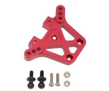 Hobby Details Traxxas 1/18 Teton Aluminum Rear Shock Tower - Red - Replaces TRA7637