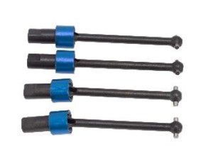 Hobby Details Traxxas 1/18 Teton Aluminum Front & Rear CVD Driveshafts (4) - Blue - Replaces TRA7650