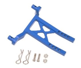 Hobby Details Traxxas 1/18 Teton Aluminum Rear Body Mount - Blue - Replaces TRA7615
