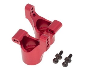 Hobby Details Traxxas 1/18 Teton Aluminum Carriers, Stub Axle (2) - Red - Replaces TRA7552X
