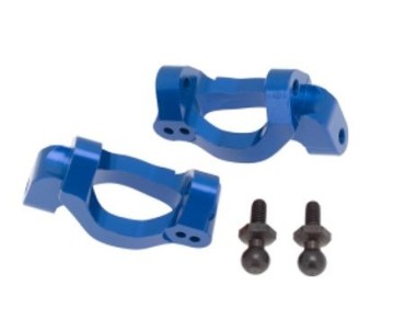Hobby Details Traxxas 1/18 Teton Aluminum Front C-Hub - Blue - Partially Replaces TRA7532