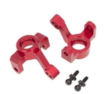 Hobby Details Traxxas 1/18 Teton Aluminum Steering Knuckle/Hub - Red - Partially Replaces TRA7532