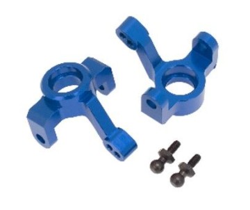 Hobby Details Traxxas 1/18 Teton Aluminum Steering Knuckle/Hub - Blue - Partially Replaces TRA7532
