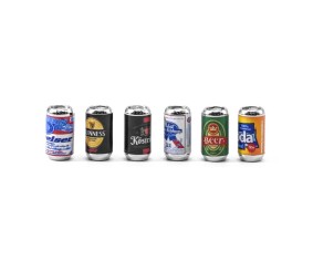 Hobby Details Mini Beer Decorations for 1/24 Cars 6pcs/set (Mixed Set)