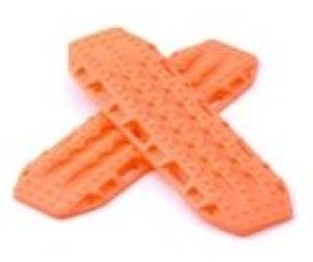 Hobby Details Plastic Recovery Ramps for 1/24 Cars 67.5x21x2.5mm (2)(Orange)