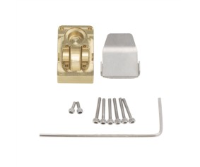 Hobby Details Axial SCX24 Brass Front Differential Cover with Armor Guard Plate (2) Weight: 18.0g