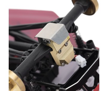 Hobby Details Axial SCX24 Brass Front Differential Cover with Armor Guard Plate (2) Weight: 18.0g