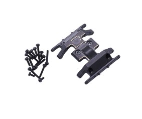 Hobby Details Axial SCX24 Brass Middle Gearbox Skid Plate 1pc Black/Gold Color Weight: 13.8g