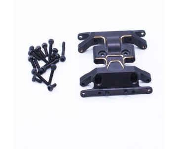 Hobby Details Axial SCX24 Brass Middle Gearbox Skid Plate 1pc Black/Gold Color Weight: 13.8g