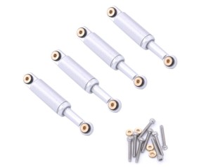 Hobby Details Aluminum Shocks for Axial SCX24 (4)(Silver)